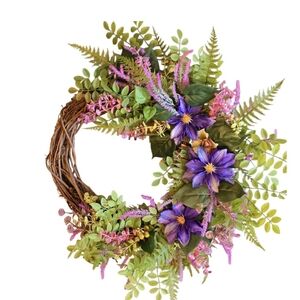 Rustic Farmhouse Spring Floral wreath